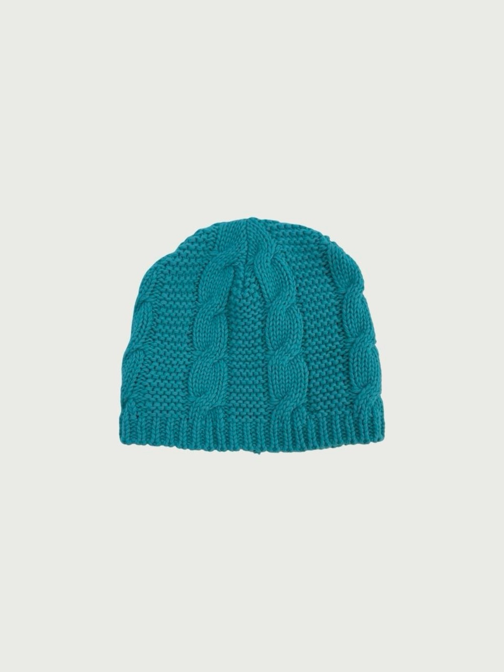 Cute Turquoise Cable Knit Beanie